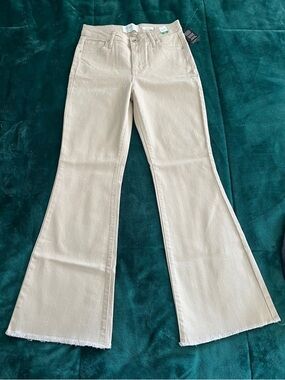 Celebrity Pink -Flower- Neutral Beige High-Rise Jeans